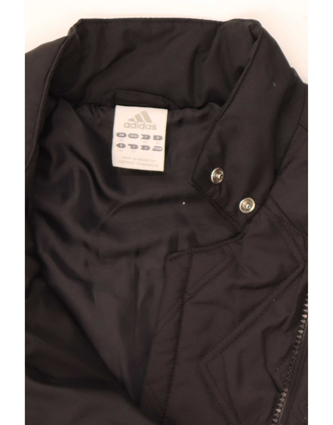 Gilet trapuntato da donna Adidas UK 20 2XL poliestere nero
