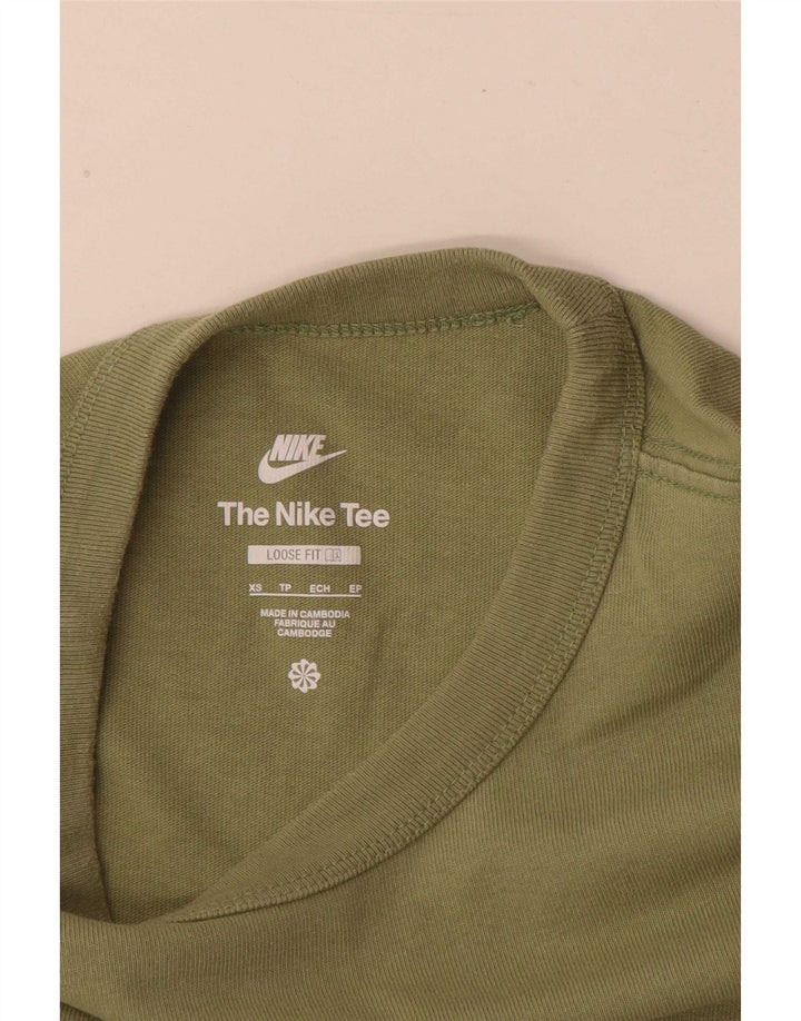 Top Nike da uomo a vestibilità ampia a maniche lunghe XS verde