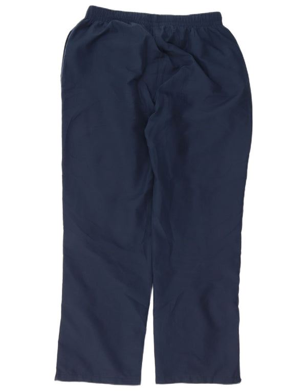Pantaloni da tuta da uomo Asics grandi in poliestere blu navy