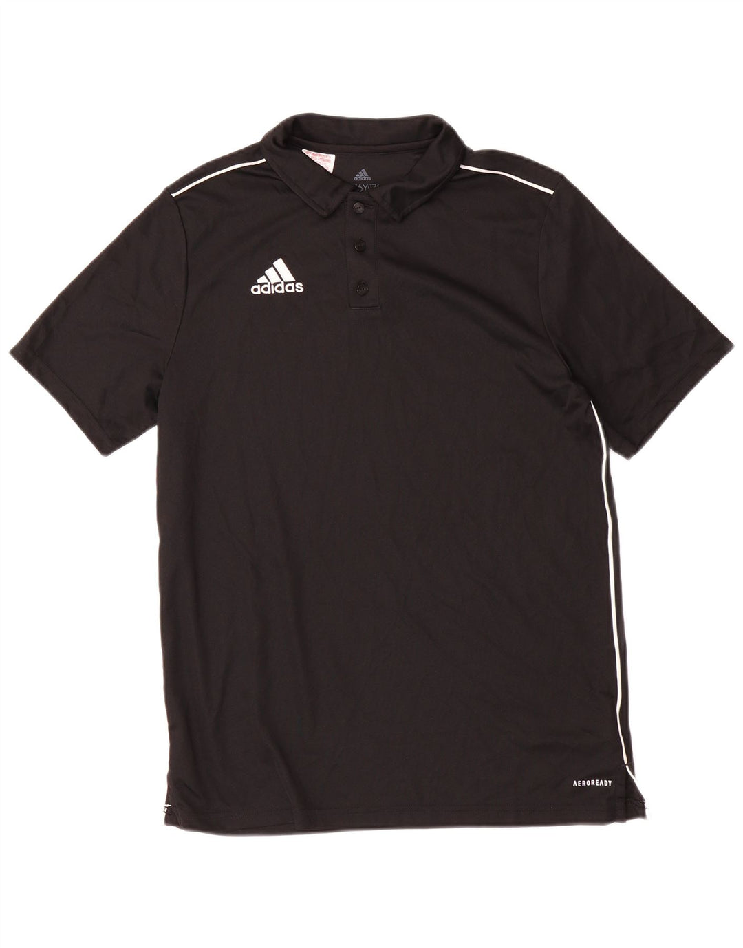 Polo ADIDAS Aeroready da bambino 15-16 anni in poliestere nero