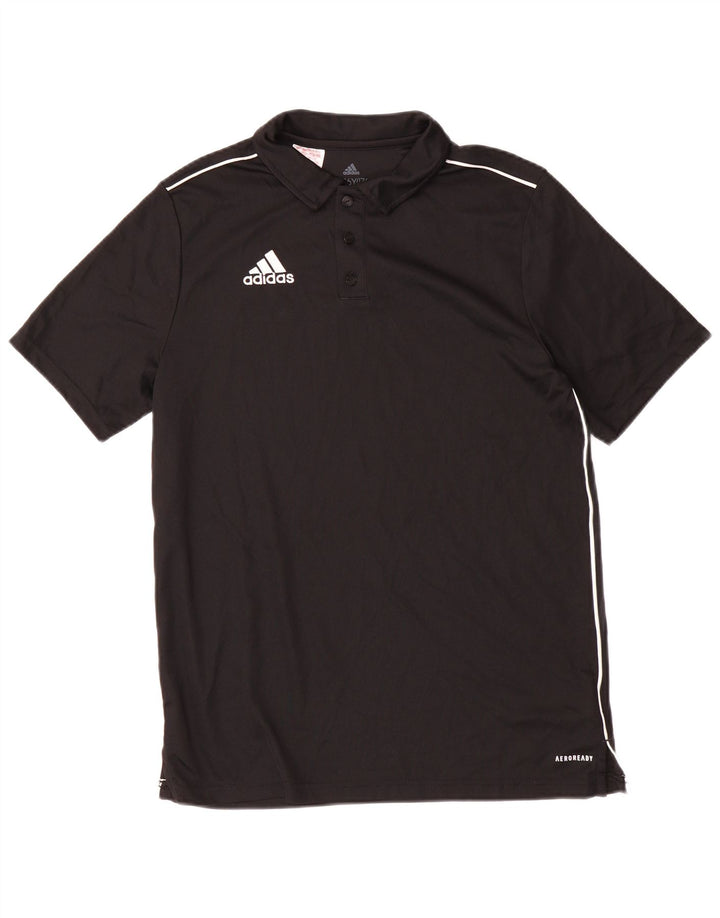 Polo ADIDAS Aeroready da bambino 15-16 anni in poliestere nero