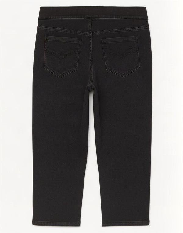 Jeans Capri Autograph da donna Marks & Spencer UK 20 2XLW40 L20 Cotone nero