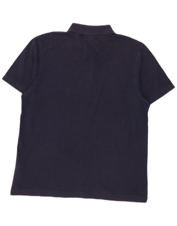LACOSTE Mens Polo Shirt Size 5 Large Navy Blue Cotton