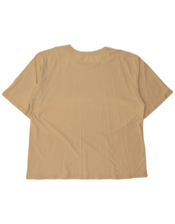 Rip Curl Mens Graphic T-Shirt Top Large Yellow Beach