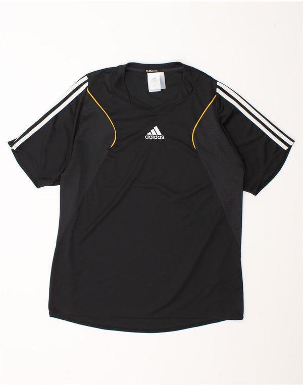 Maglietta Adidas da uomo Top Large in poliestere nero
