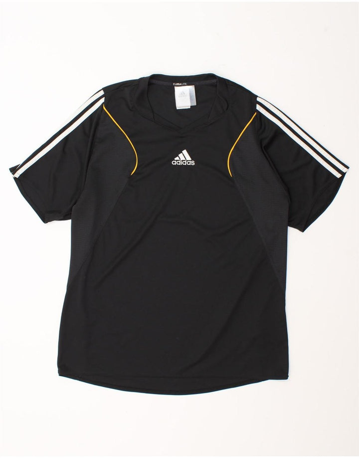 Maglietta Adidas da uomo Top Large in poliestere nero