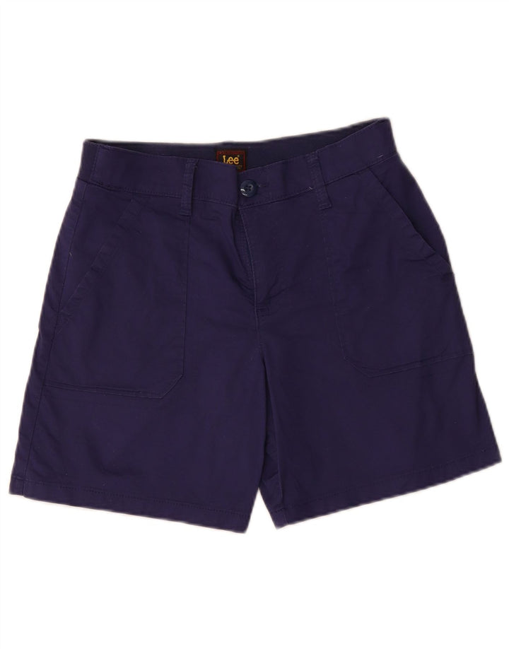 Pantaloncini chino da donna Lee US 6 medi W30 cotone blu navy