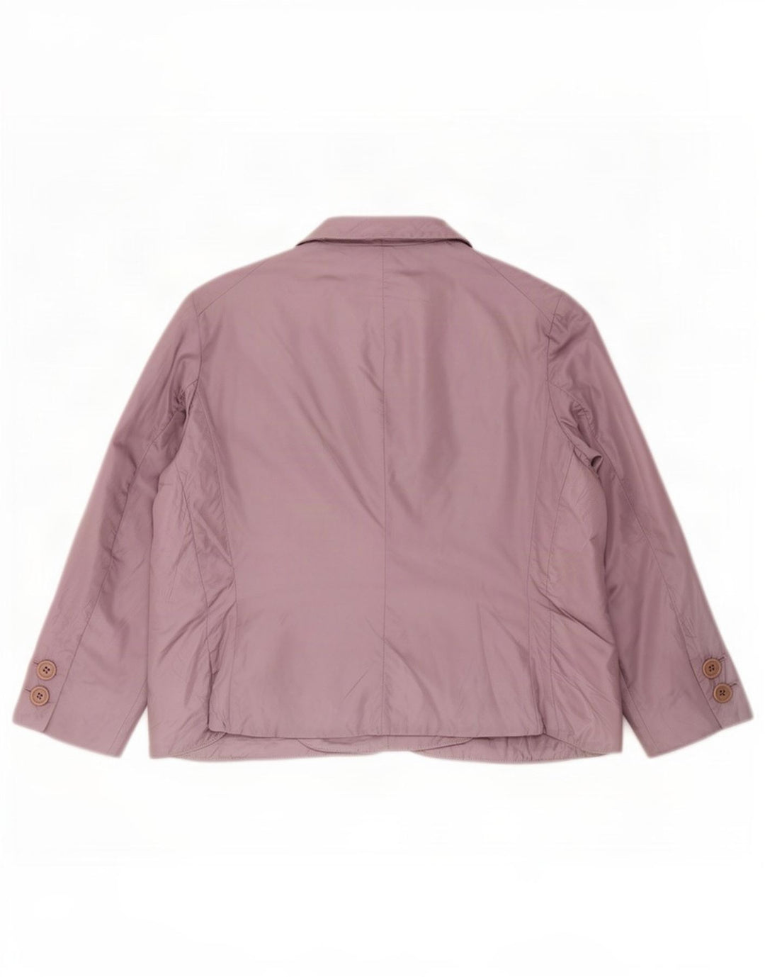Giacca blazer imbottita da donna a 3 bottoni Aspesi UK 14 grande nylon viola