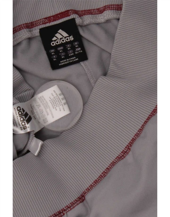 Pantaloni da tuta grafica da uomo Adidas XL poliestere grigio
