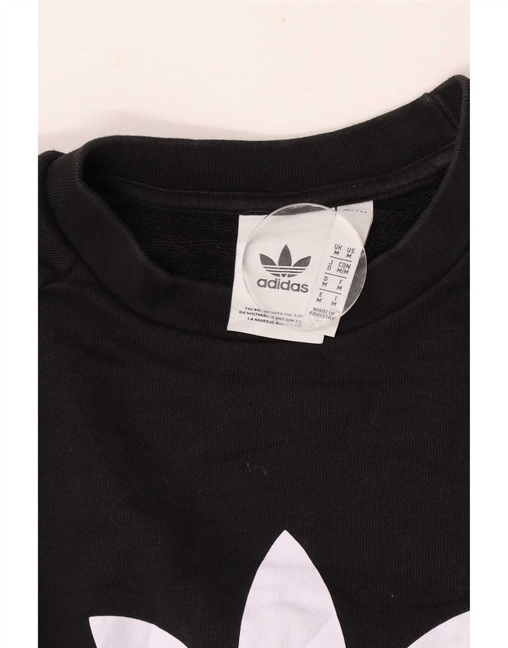 Felpa grafica da uomo Adidas Felpa media nera