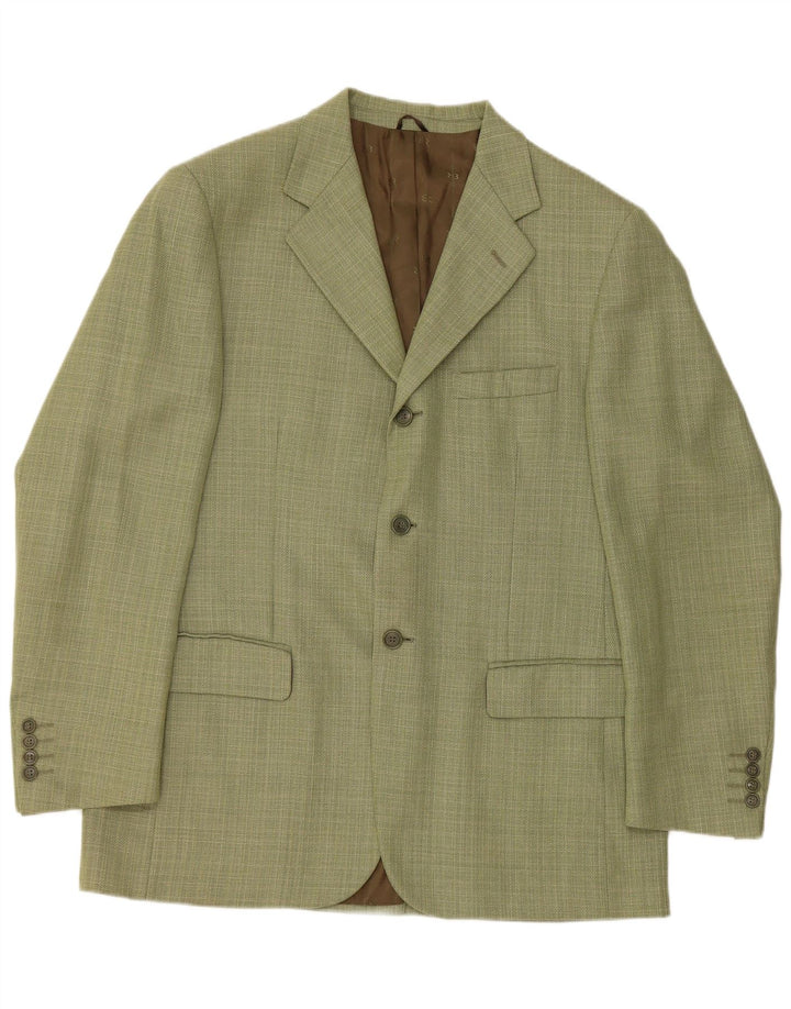 RENATO BALESTRA Mens 3 Button Blazer Jacket UK 38 Medium Green