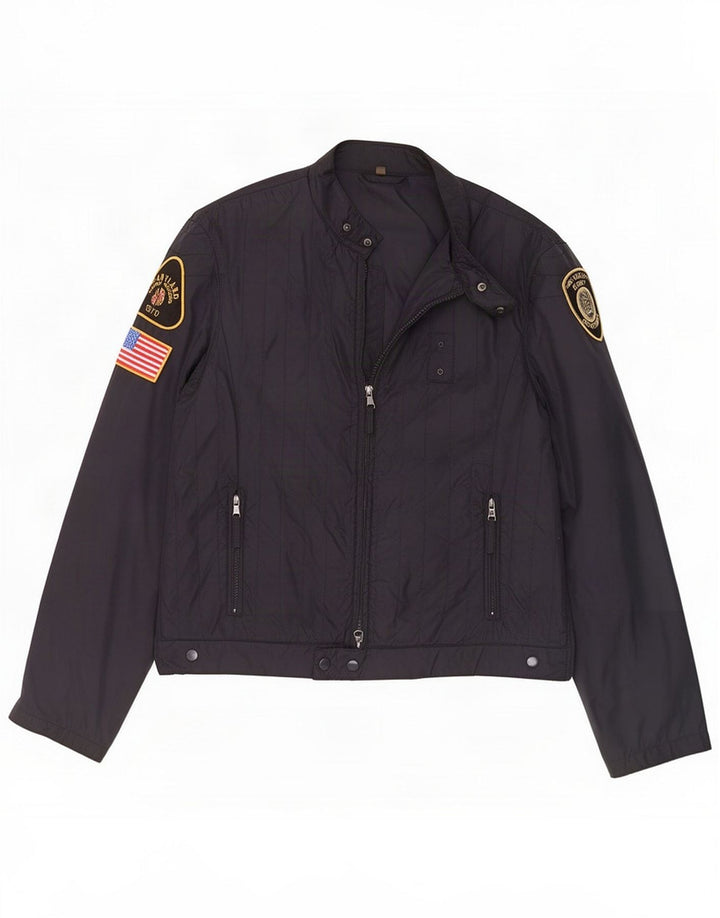 Xagon Giubbotto bomber da uomo UK 40 Large Blu navy Poliammide