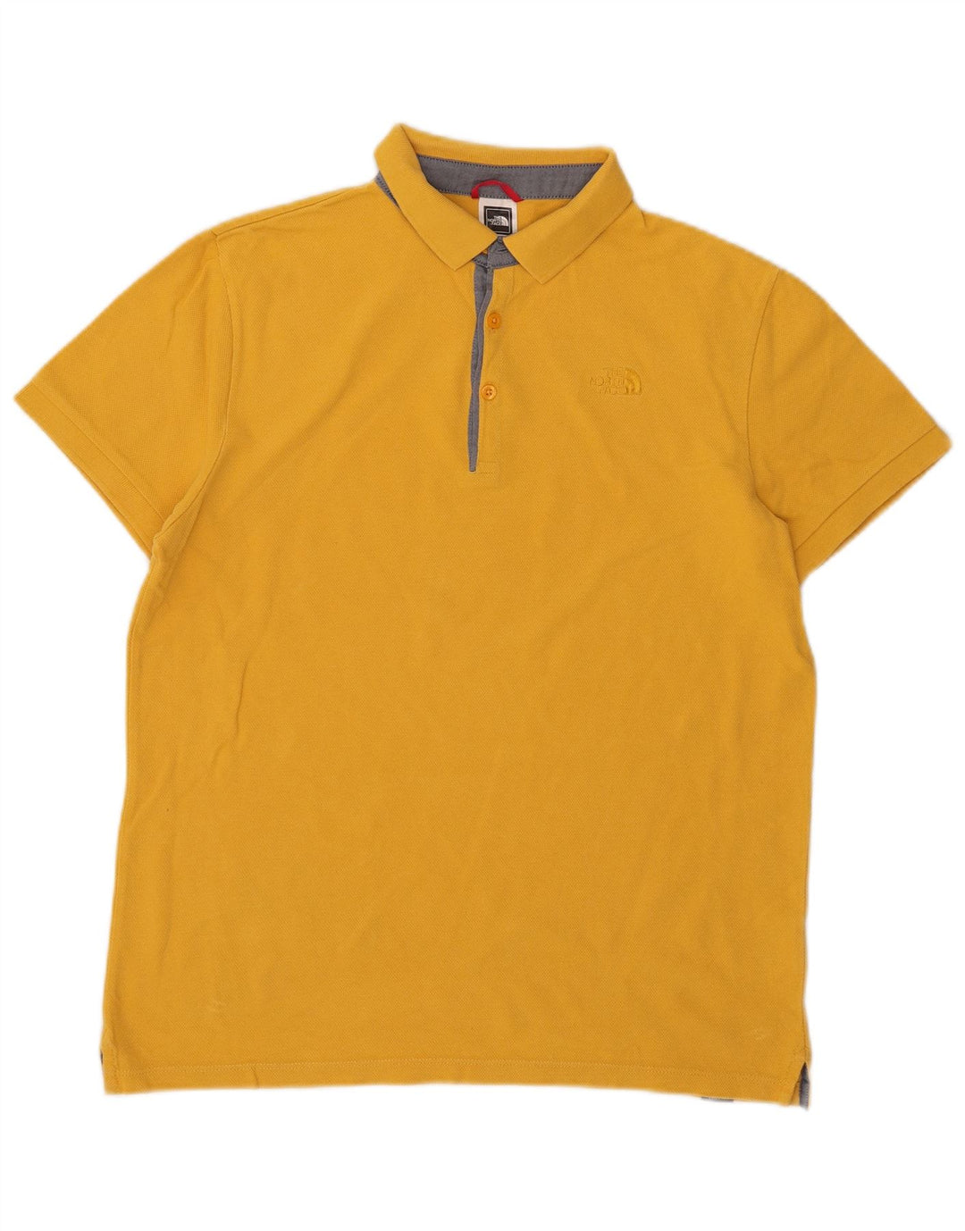 Polo da uomo The North Face grande in cotone giallo