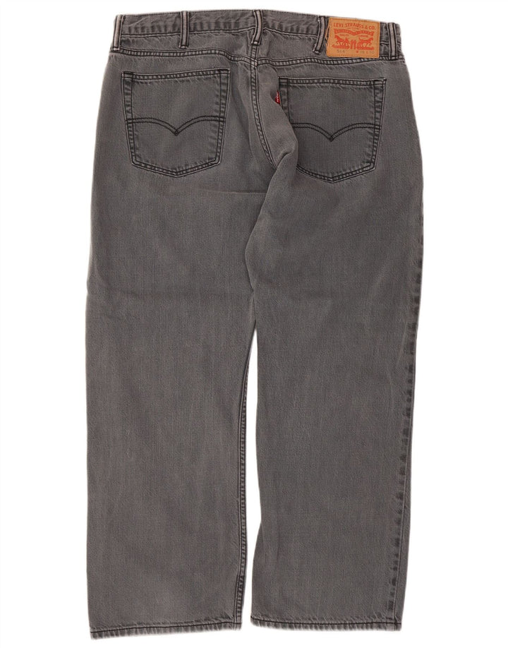 Levi's Uomo 514 Jeans dritti W38 L30 Cotone grigio