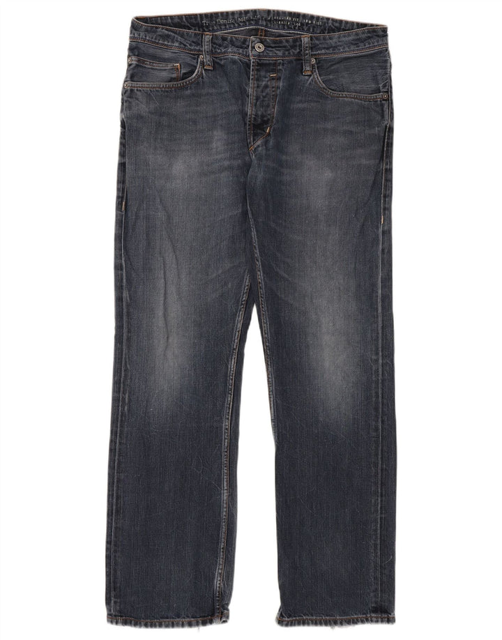 Jeans dritti da uomo Mustang W34 L32 cotone blu