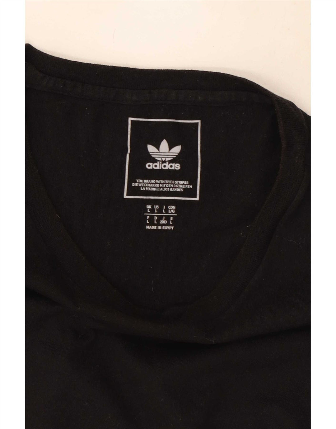 Maglietta Adidas da uomo grande nera