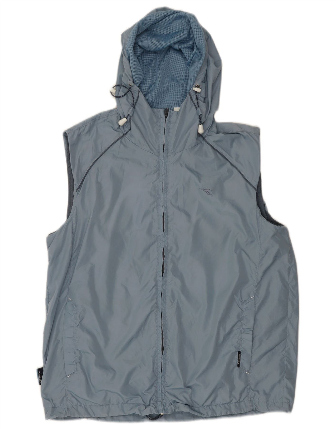 Giacca da tuta oversize con cappuccio da donna Diadora UK 10 piccola blu