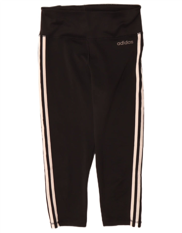 Leggings Adidas Climalite Capri da donna UK 12/14 Poliestere nero medio