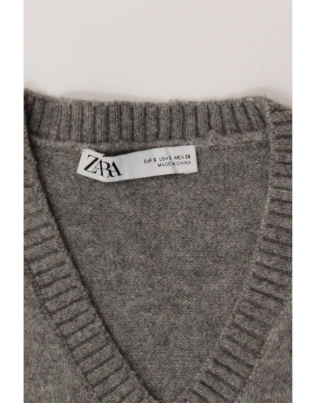 Canotta canotta da donna Zara UK 10 piccola grigia