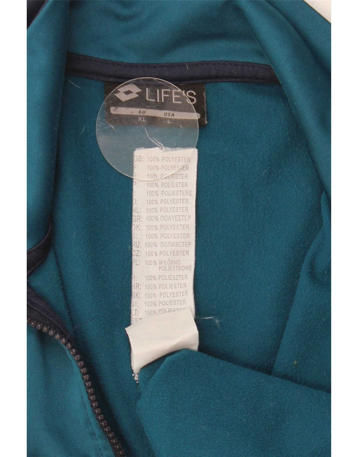 Giacca da tuta da uomo Lotto Life, grande, color block blu navy
