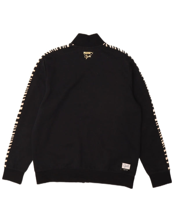 Giacca da ginnastica PUMA da uomo Clyde, grande, in poliestere nero con stampa animalier