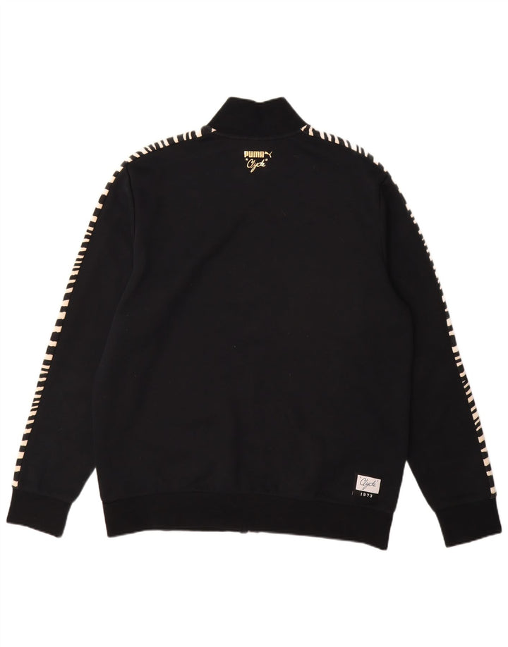 Giacca da ginnastica PUMA da uomo Clyde, grande, in poliestere nero con stampa animalier