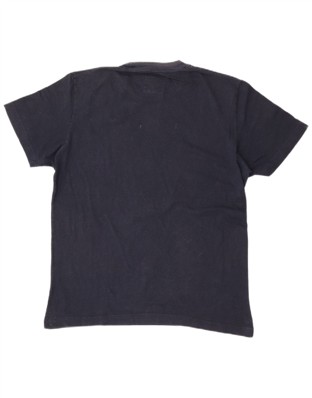 T-shirt grafica da uomo uniforme Top XL in cotone blu navy