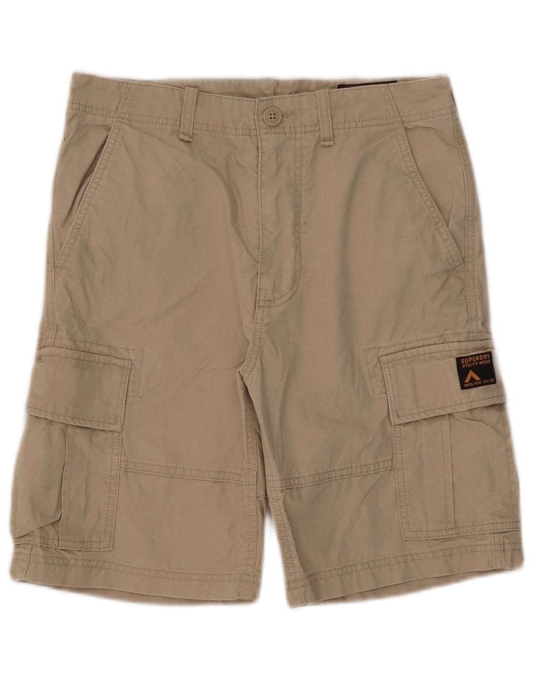 Pantaloncini cargo da uomo Superdry W30 cotone beige medio