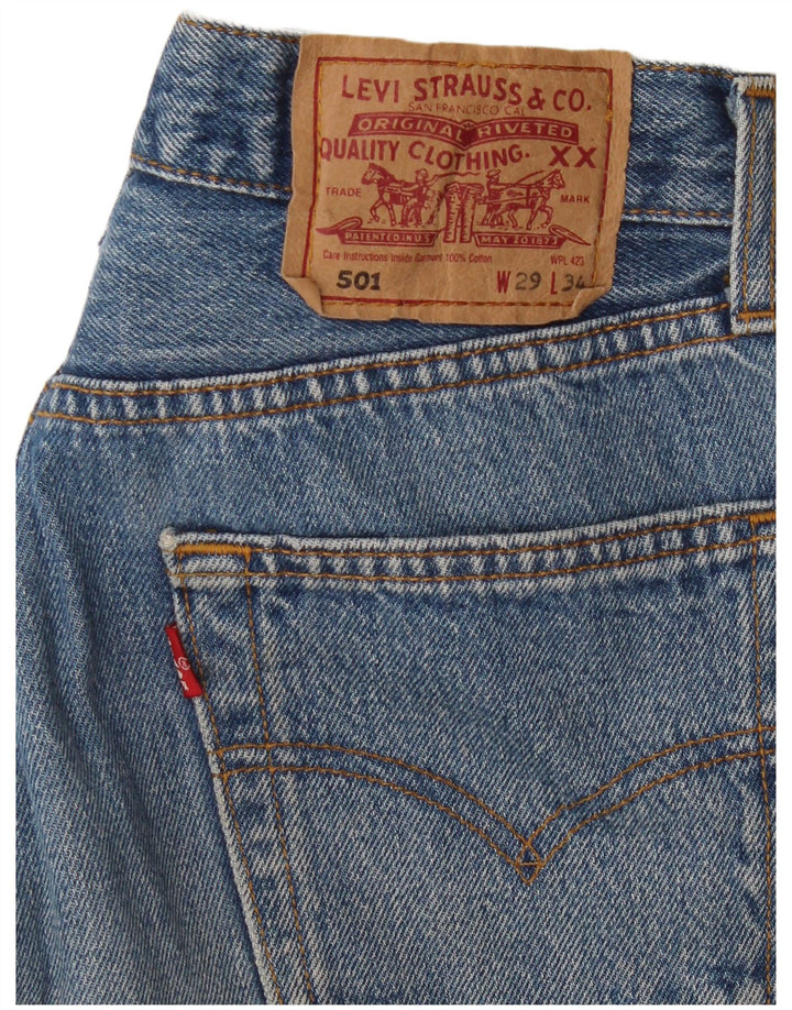 Jeans dritti Levi's 501 da donna W29 L30 Blu