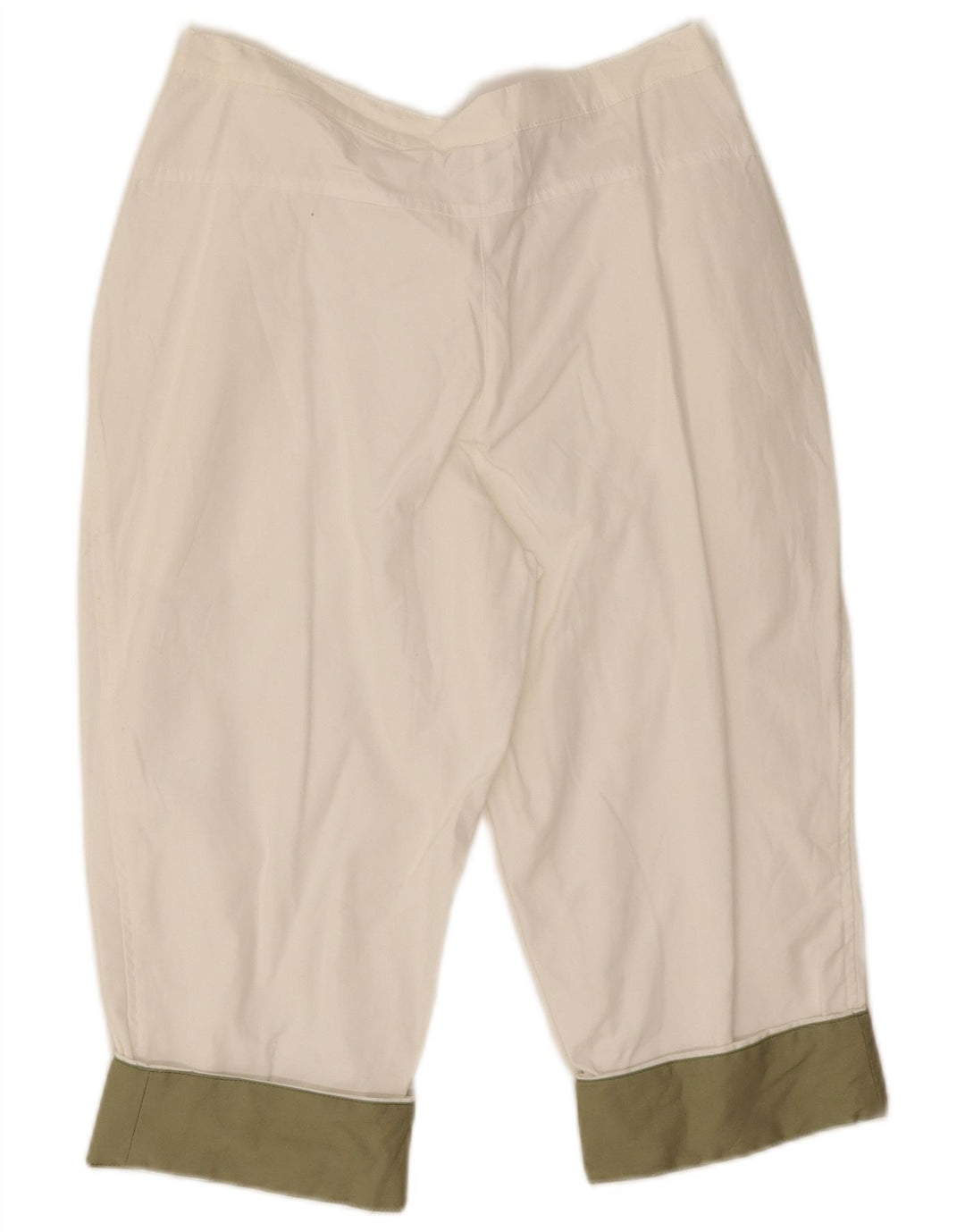 Pantaloncini Bermuda da donna Adidas UK 12 Medium W28 Off White Colourblock Cotton