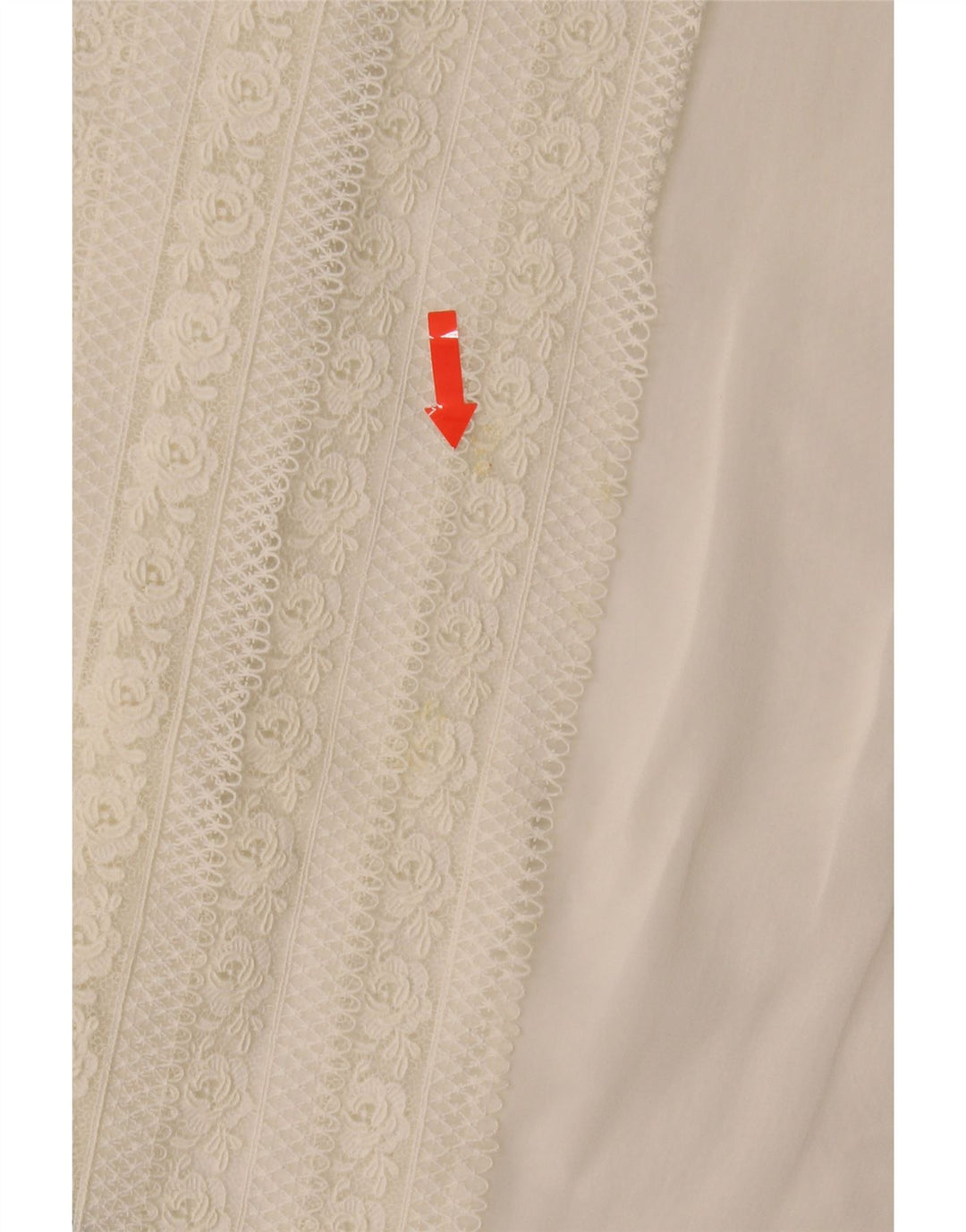 Top camicetta trasparente senza maniche vintage da donna IT 44 bianco medio