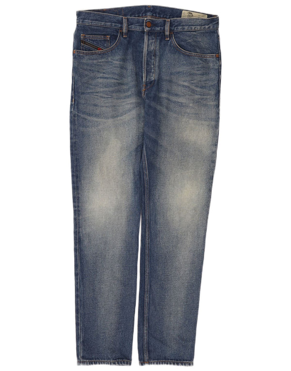Jeans da uomo Diesel D-Aygle affusolati W33 L34 cotone blu