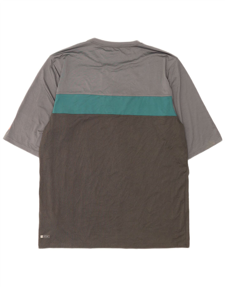 T-shirt da uomo RIP CURL Top 2XL Poliestere color block grigio