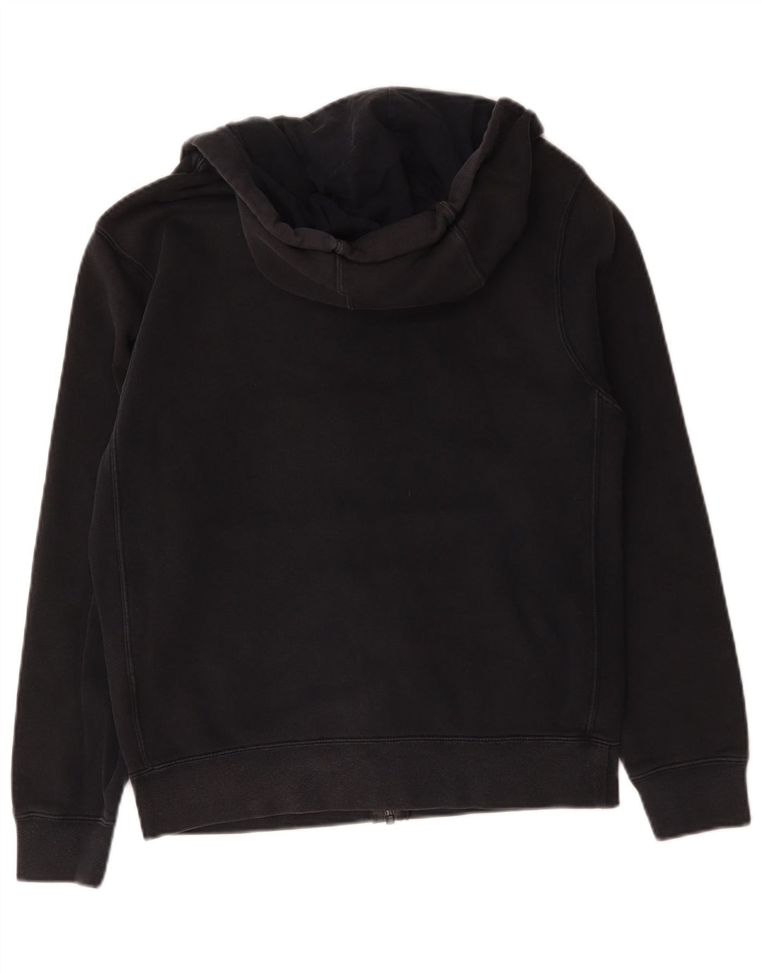 Felpa con cappuccio e zip Nike da uomo piccola in cotone nero