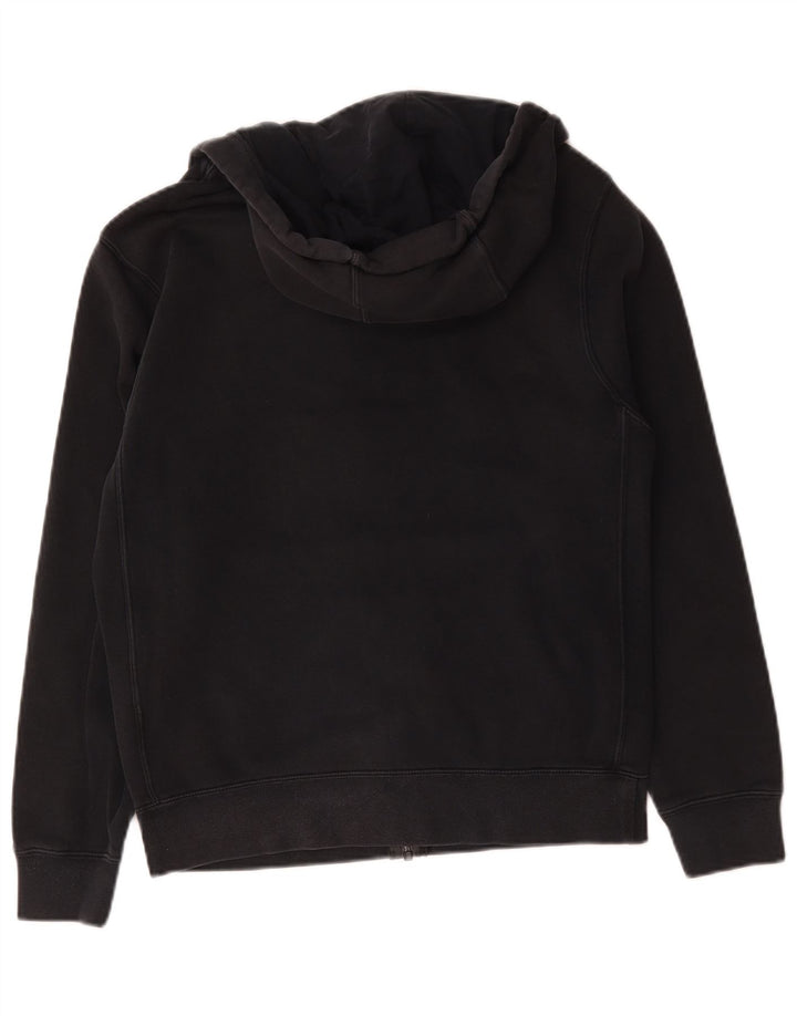 Felpa con cappuccio e zip Nike da uomo piccola in cotone nero