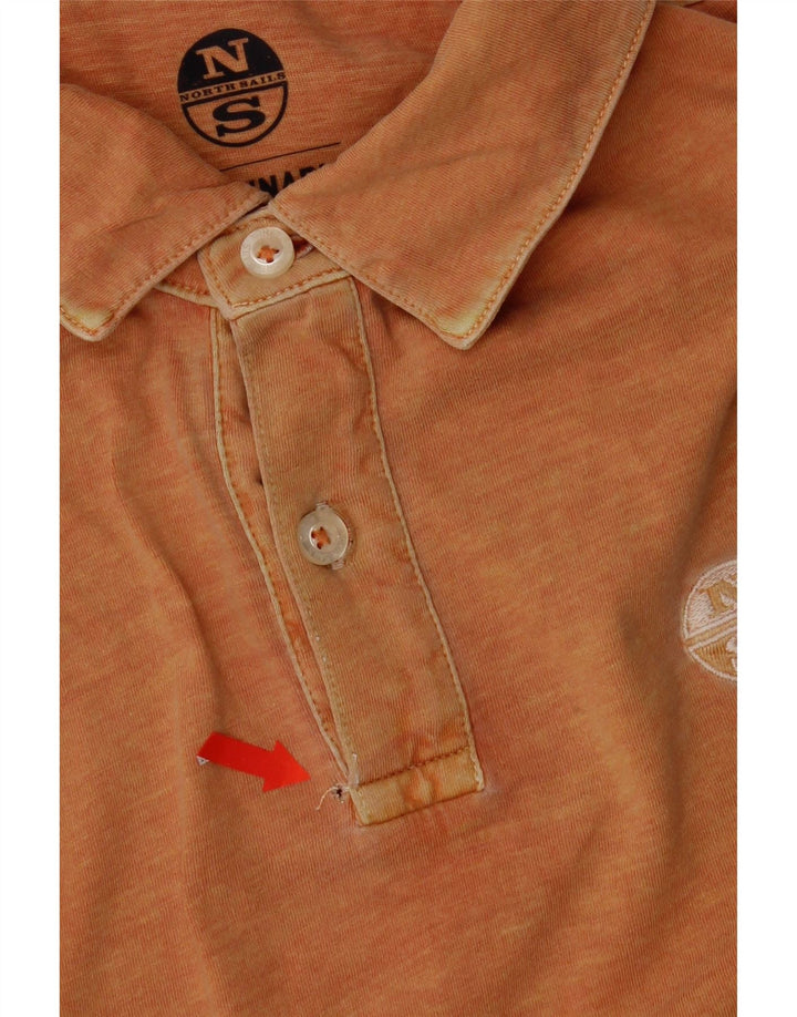 Polo North Sails da uomo vestibilità regolare piccola in cotone arancione