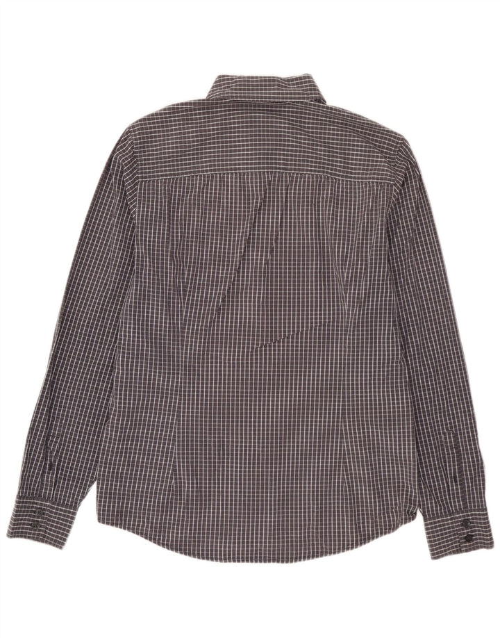CALVIN KLEIN JEANS Camicia da uomo a quadretti grigio medio