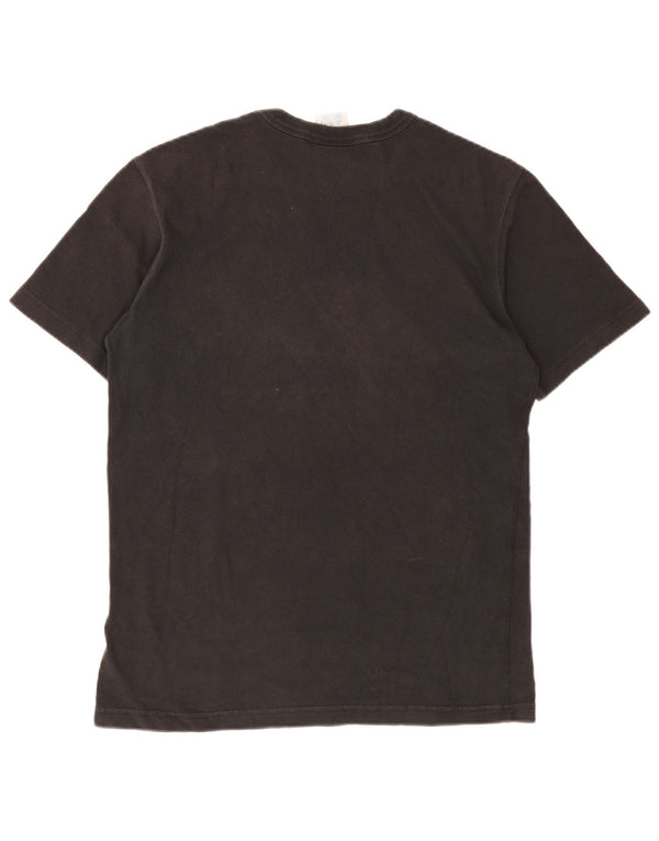 T-shirt grafica da uomo Champion Top in cotone nero medio