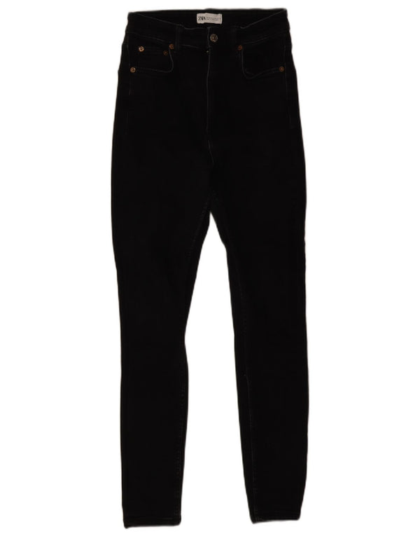Jeans skinny da donna Zara EU 38 piccoli W28 L27 neri