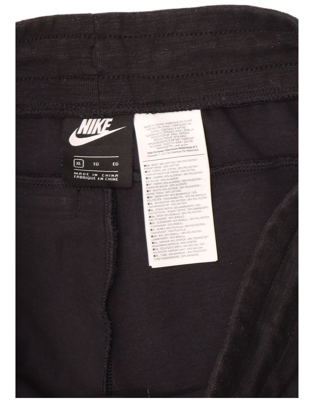 Pantaloni da tuta Nike da uomo Joggers XL in cotone nero