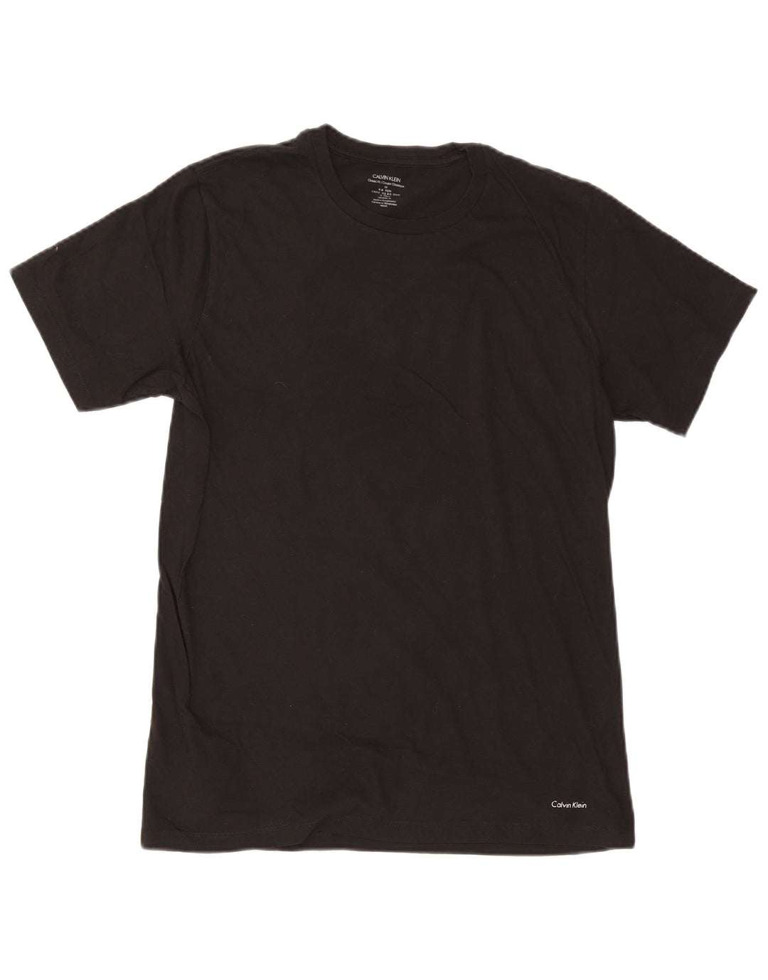 T-shirt da uomo Calvin Klein Top in cotone nero medio