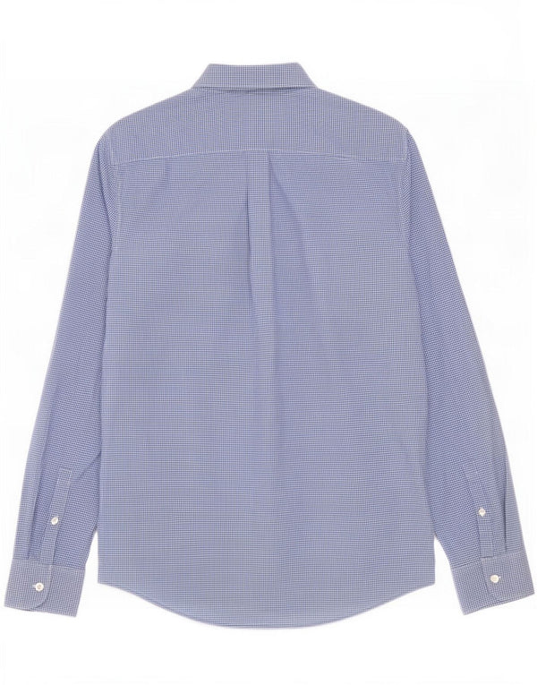 Penguin Mens Heritage Slim Fit Shirt Large Blue Gingham Cotton