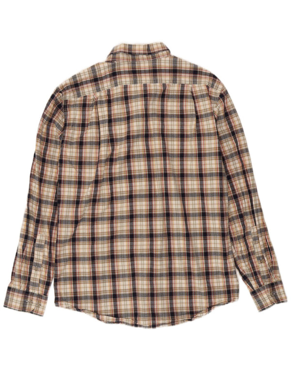 Eddie Bauer Camicia da uomo in flanella dalla vestibilità classica, piccolo cotone a quadri multicolore