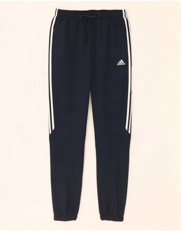 Pantaloni da tuta da uomo Adidas Joggers grandi in poliestere blu navy