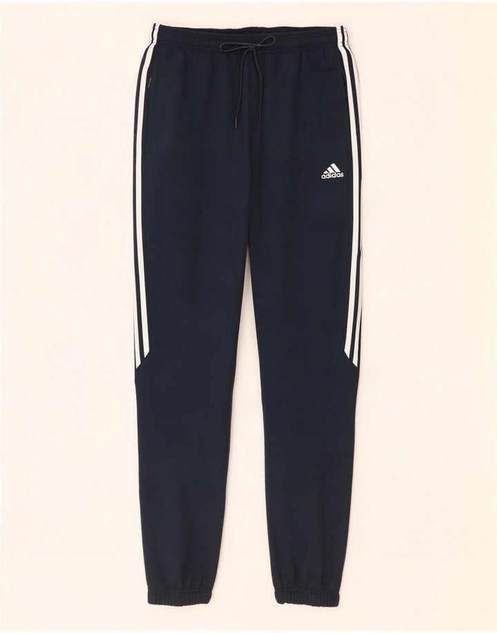 Pantaloni da tuta da uomo Adidas Joggers grandi in poliestere blu navy
