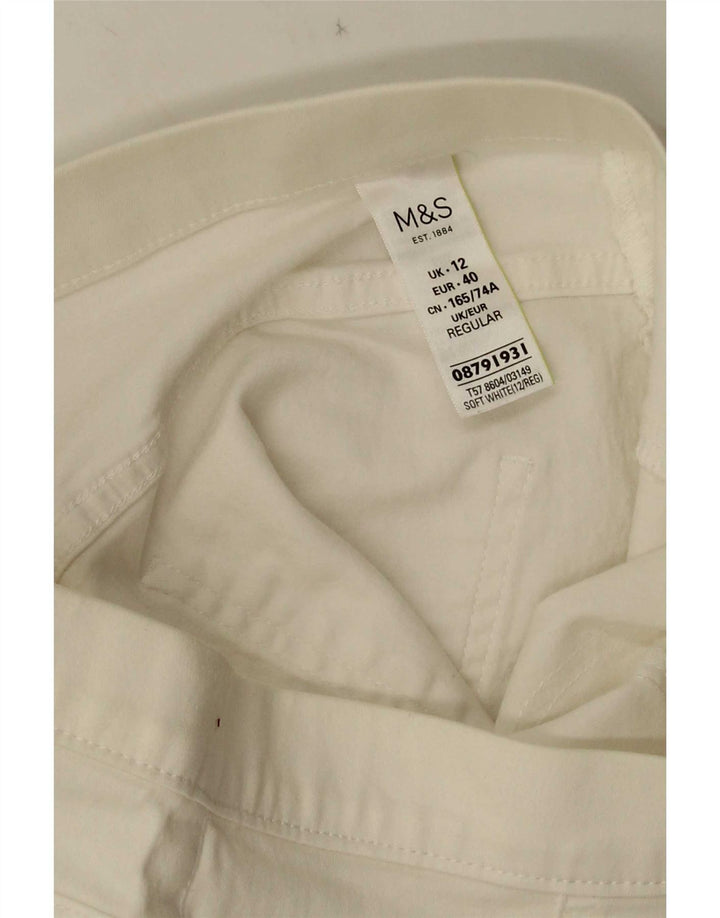 Jeans Jeggings da donna Marks & Spencer UK 12 Medio W28 L27 Cotone bianco