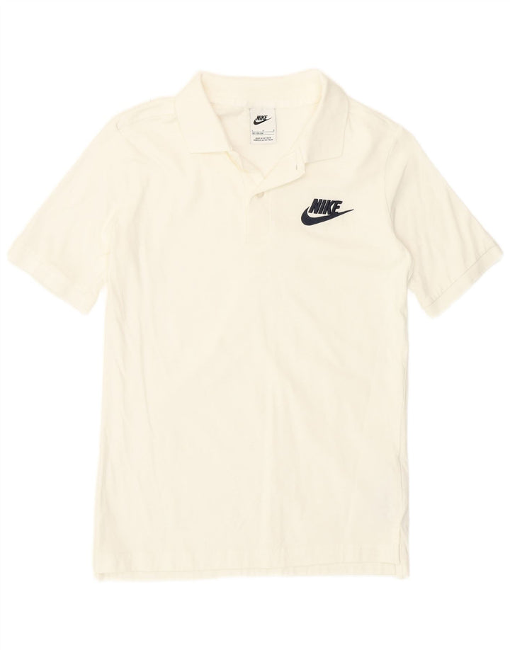 Polo Nike Ragazzo 12-13 Anni Large Bianco Cotone