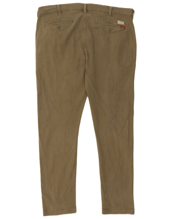 Pantaloni chino slim affusolati Levi's da uomo W40 L32 cotone kaki