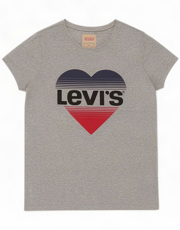 Levi's T-shirt grafica per ragazze 13-14 anni Poliestere mélange grigio