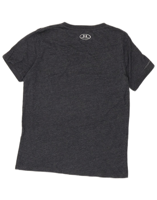 Maglietta grafica da donna Under Armour Heat Gear Top UK 10 piccola grigia